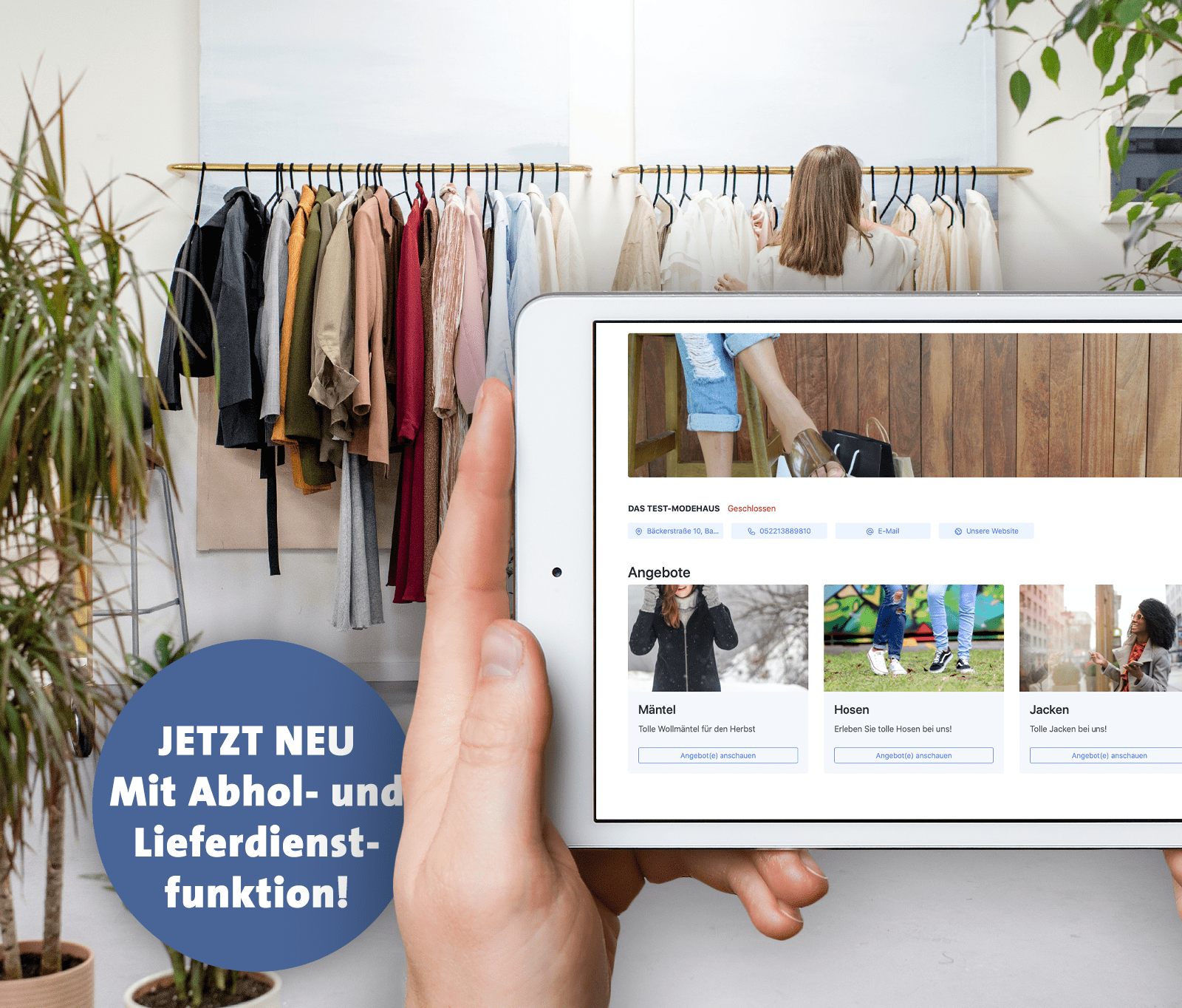 Screenshot einer Beispiel-Shopseite in der Desktop-Ansicht